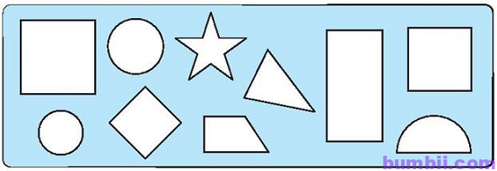 Bumbii Bài 7: Hình vuông, hình tròn, hình tam giác, hình chữ nhật trang 41 Vở bài tập toán lớp 1 tập 1 NXB Kết Nối Tri Thức Với Cuộc Sống