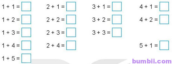 Bumbii Bài 10: Phép cộng trong phạm vi 10 trang 51 Vở bài tập toán lớp 1 tập 1 NXB Kết Nối Tri Thức Với Cuộc Sống h7