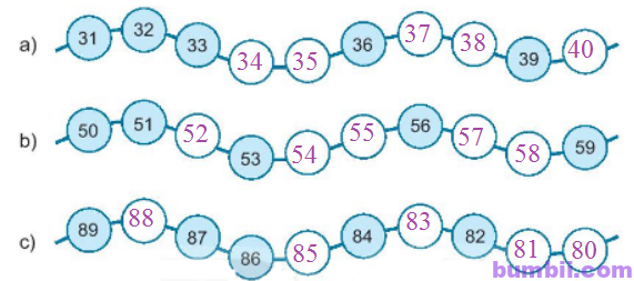 Bumbii bài 21 số có hai chữ số trang 4 Vở bài tập toán lớp 1 tập 2 NXB Kết Nối Tri Thức Với Cuộc Sống. H28