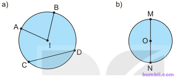 Bumbii Bài 17: Hình tròn. Tâm, bán kính, đường kính của hình tròn  trang 47 Vở bài tập toán lớp 3 tập 1 NXB Kết Nối Tri Thức Với Cuộc Sống. H2