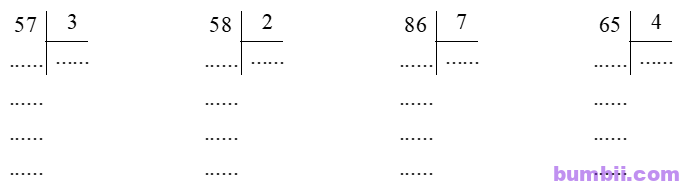 Bumbii Bài 26: Chia số có hai chữ số cho số có một chữ số trang 66 Vở bài tập toán lớp 3 tập 1 NXB Kết Nối Tri Thức Với Cuộc Sống. H4