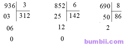Bumbii Bài 41: Ôn tập phép nhân, phép chia trong phạm vi 100, 1000 trang 102 Vở bài tập toán lớp 3 tập 1 NXB Kết Nối Tri Thức Với Cuộc Sống. H5
