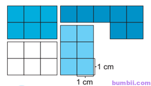 Bumbii Bài 52 Diện tích hình chữ nhật, diện tích hình vuông trang 26 Vở bài tập toán lớp 3 tập 2 NXB Kết Nối Tri Thức Với Cuộc Sống. H5