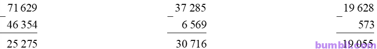 Bumbii Bài 64 Phép trừ trong phạm vi 100 000 trang 70 Vở bài tập toán lớp 3 tập 2 NXB Kết Nối Tri Thức Với Cuộc Sống. H6