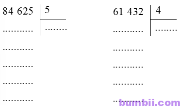 Bumbii Bài 71 Chia số có năm chữ số cho số có một chữ số trang 93 Vở bài tập toán lớp 3 tập 2 NXB Kết Nối Tri Thức Với Cuộc Sống. H1
