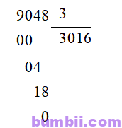 Bumbii Chia số có bốn chữ số cho số có một chữ số trang 29 Vở bài tập toán lớp 3 tập 2 NXB Chân Trời Sáng Tạo. H6