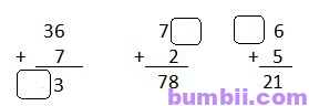 Bumbii Bài 30: Phép cộng (có nhớ) trong phạm vi 100 (tiếp theo) trang 49 Vở bài tập toán lớp 2 tập 1 NXB Cánh Diều. H4