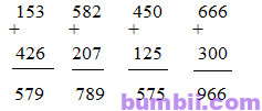 Bumbii Bài 79: Phép cộng (không nhớ) trong phạm vi 1000 trang 58 Vở bài tập toán lớp 2 tập 2 NXB Cánh Diều. H1