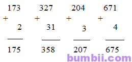 Bumbii Bài 79: Phép cộng (không nhớ) trong phạm vi 1000 trang 58 Vở bài tập toán lớp 2 tập 2 NXB Cánh Diều. H5