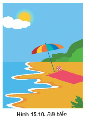 thiết kế hình ảnh đồ hoạ bãi biển
