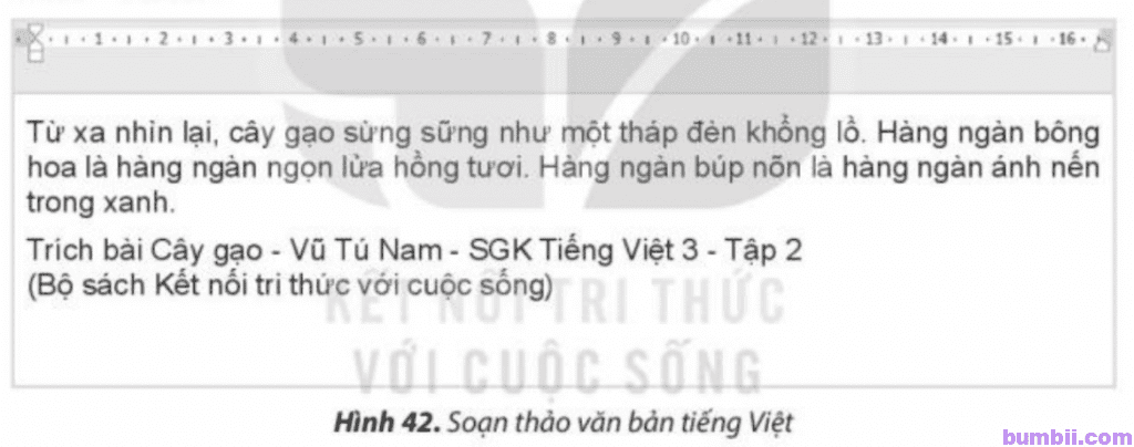 Bài 10. Phần mềm soạn thảo văn bản - Hình 42. Soạn thảo văn bản tiếng Việt