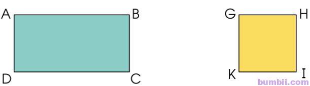 Bumbi Bài 2: Ôn tập về hình học và đo lường trang 8 SGK toán lớp 4 tập 1 Cánh Diều. b) Đo độ dài các cạnh sau rồi tính chu vi, diện tích 