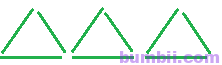 Bumbii trang 110 SGK toán lớp 4 tập 1 Kết Nối Tri Thức Với Cuộc Sống. xếp que tính thành 3 hình tam giác