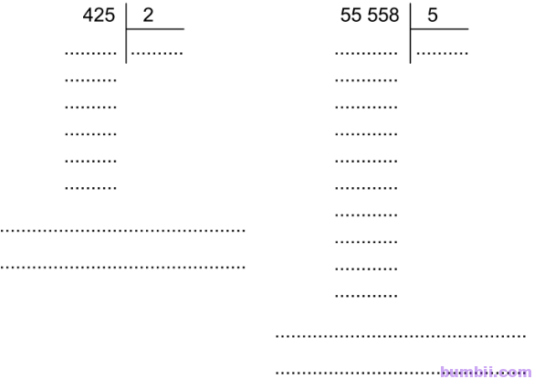 Bumbii Bài 84: Chia cho số có một chữ số trong phạm vi 100 000 trang 60 VBT toán lớp 3 tập 2 Cánh Diều. Hình 3