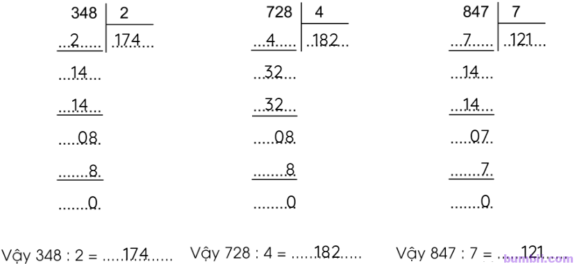 Bumbii Bài 85: Chia cho số có một chữ số trong phạm vi 100 000 (tiếp theo) trang 63 VBT toán lớp 3 tập 2 Cánh Diều. Hình 2