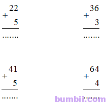 Bumbii Bài 61: Phép cộng dạng 25 + 4, 25 + 40 trang 46 Vở bài tập toán lớp 1 tập 2 Cánh Diều. Hình 1