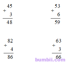 Bumbii Bài 61: Phép cộng dạng 25 + 4, 25 + 40 trang 46 Vở bài tập toán lớp 1 tập 2 Cánh Diều. Hình 3