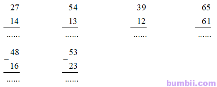 Bumbii Bài 63: Phép trừ dạng 39 – 15 trang 50 Vở bài tập toán lớp 1 tập 2 Cánh Diều. Hình 1