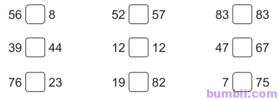 Bumbii Bài 73: Ôn tập các số trong phạm vi 100 trang 71 Vở bài tập toán lớp 1 tập 2 Cánh Diều. Hình 3
