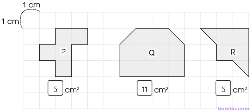 Bumbii Bài 94: Đơn vị đo diện tích. Xăng-ti-mét vuông trang 88 VBT toán lớp 3 tập 2 Cánh Diều. Hình 4
